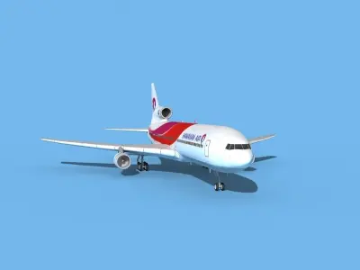 Lockheed L-1011 Hawaiian Airlines  3D model