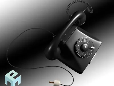 Vintage Telephone 3D model