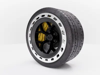 Car Wheel  3D model by Hiroshi-Tanaka