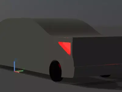 Hundai Accent Low-poly 3D model