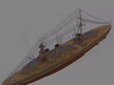 IJN Hyuga 3D model
