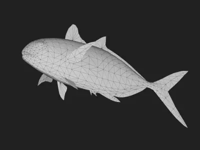 Runner Low-poly 3D model