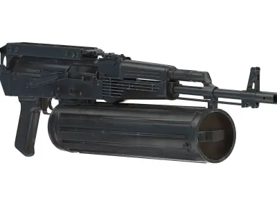 AK-74 PP-19 Mag Low Poly PBR Realistic Low-poly 3D model