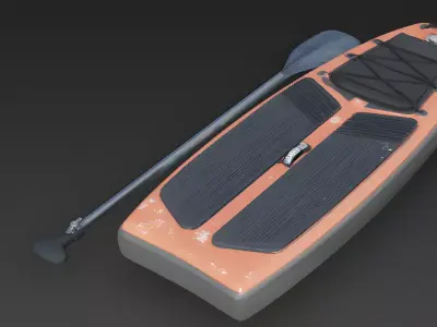 Realistic Professional Paddleboard 3D Model 3D Model Low-poly 3D model