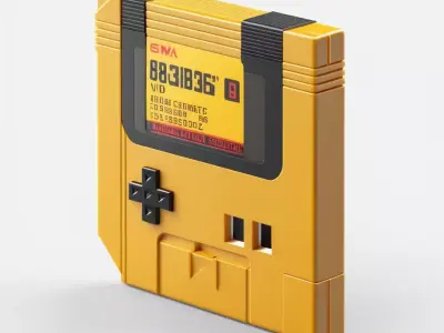 Retro SciFi Handheld Console 3D model