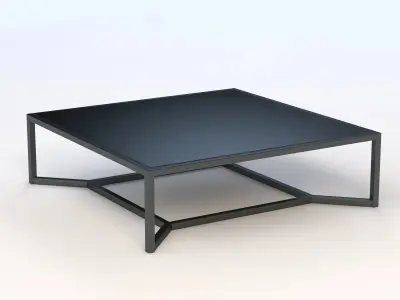 Bloc 4881 Low Coffee Table by Gloster 3D model