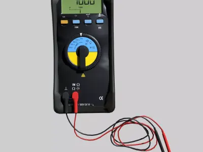 Insulation Tester Low-poly 3D model
