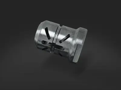 muzzle brake  mini double 3D model