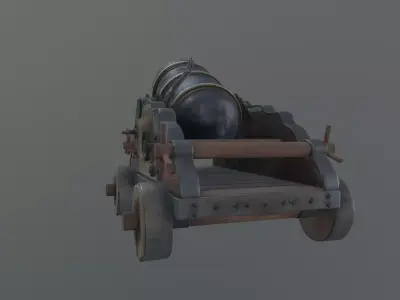 old mortar prop Free 3D model