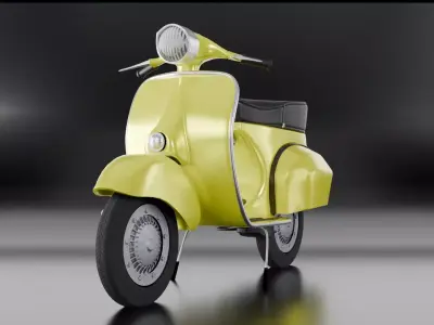 Scooter Low-poly 3D model