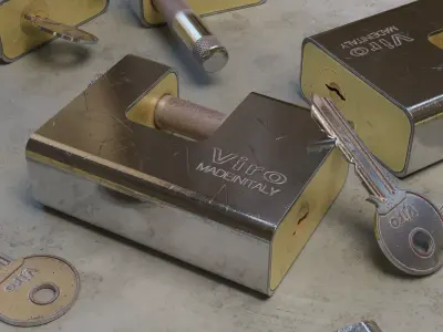 Viro Padlock 3D model