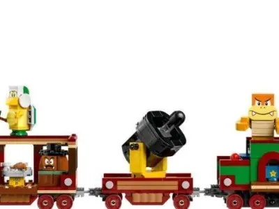 PixelBricks3D - LEGO Bowser Express Train  3D print model