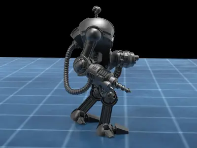 BIPED VEHICLE - 3D PRINTING MODEL 3D print model