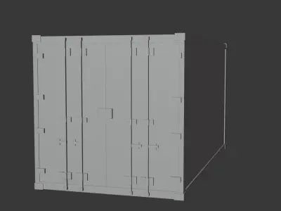 Container Blockbench model Free 3D model