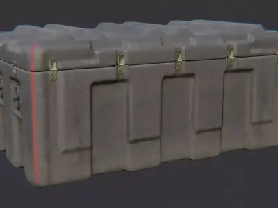 Military Field Crate Upgrade Low-poly 3D model