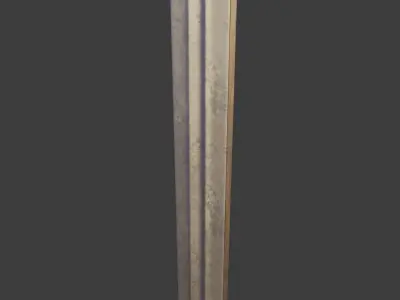 Knight Sword Low-poly 3D model