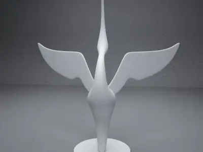 modern Abstract sculpture 04 3D model