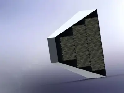 Impact Attenuator Honeycomb Crashbox 3D model