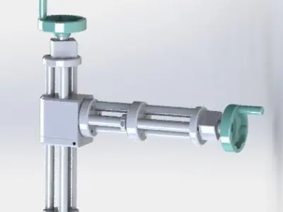 The Xz axis manual adjustment mechanism 3D model