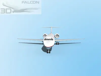 Falcon3D MD-80 Trans World Airways 3 3D model
