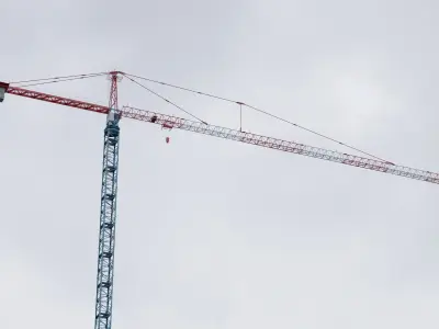 Hammerhead Tower Crane 5 - Big Construction Crane 3D model