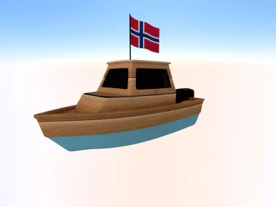 Norway Fishing Boat 3D model