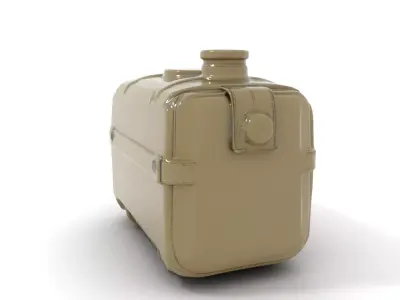 Olive Fuel Canister model pack Low-poly 3D model