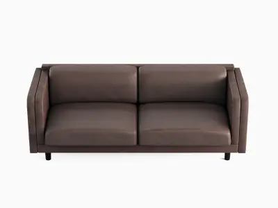 Leather Sofa 01 Low-poly 3D model
