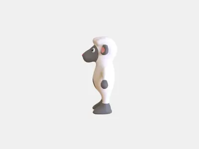 High-Quality 3D Cute Sheep for Games Low-poly 3D model
