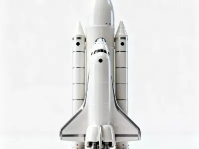 Realistic Space Shuttle 3D Model Low-poly 3D model