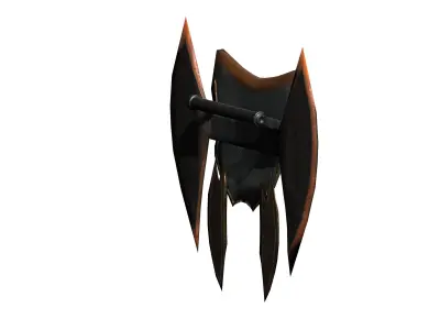 Game weapon asset monkey Low-poly 3D model