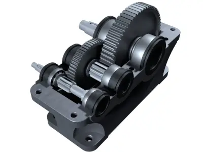Mechanical gearbox 1ts2u-160 3D model