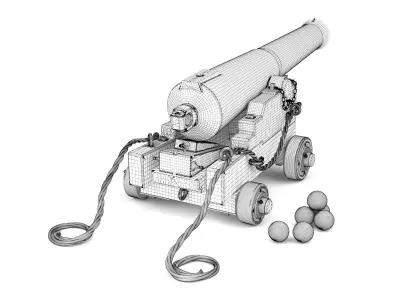 Cannon 01 3D model