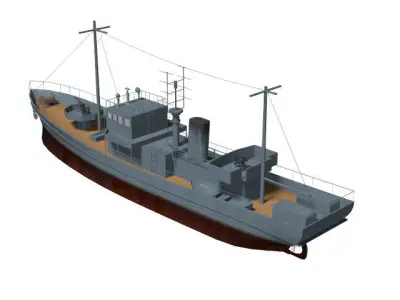 No1-class auxiliary patrol boat 3D model