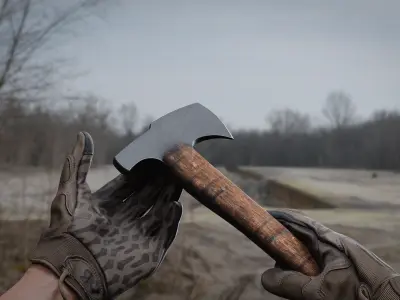 WINKLER KNIVES COMBAT AXE Low-poly 3D model