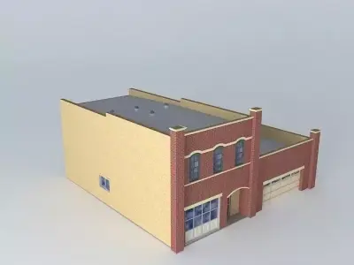 Industrial style House Free 3D model