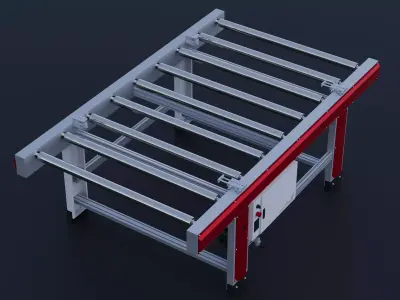 Plate conveyor line 3D model
