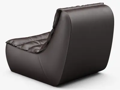 Magna Antique Whiskey armchair 3D model