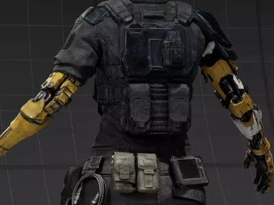 Sci-fi cloth Nyra 3D model