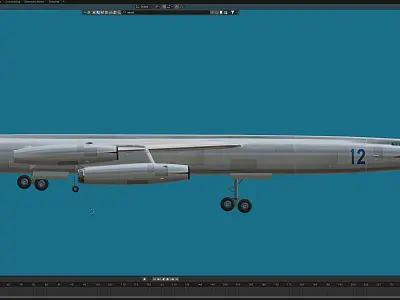 M-50 Experimental bomber Free 3D model