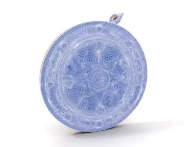 Antique Bronze Amulet model pack Low-poly 3D model