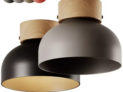 Reiko Aluminium Ceiling Lamp by Robin 3D model