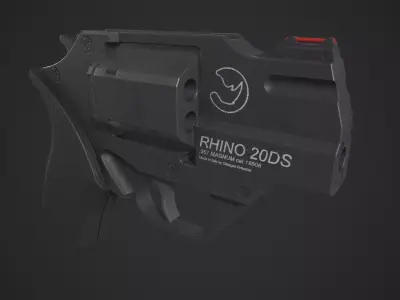 Chiappa Rhino 20DS Pistol Low-poly 3D model