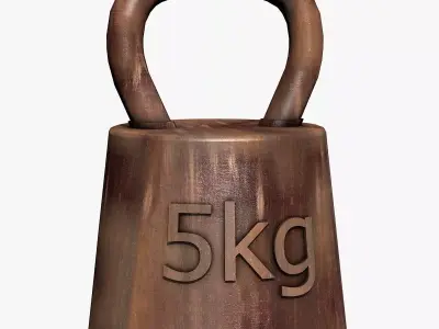 Rusty 5 Kilos Weight 3D model