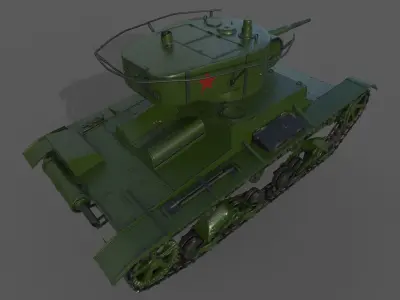 T-26 Tank 3D model purchase