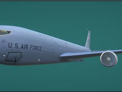 KC 135 tanker Free 3D model