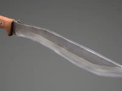 Stylized Machete Low-poly 3D model