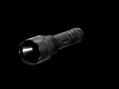 SuperFire Flashlight Low-poly 3D model