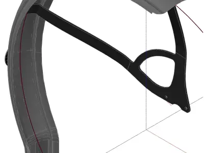 Mudguard for front wheels 20- Aparatoare pentru roti de 20 Free 3D model