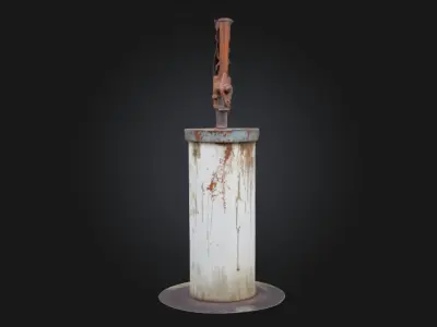 Rustic Water Pump Vintage HandPump  3D model